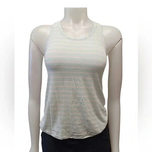Ivivva Lululemon  Aqua Striped Tank Top Size 10